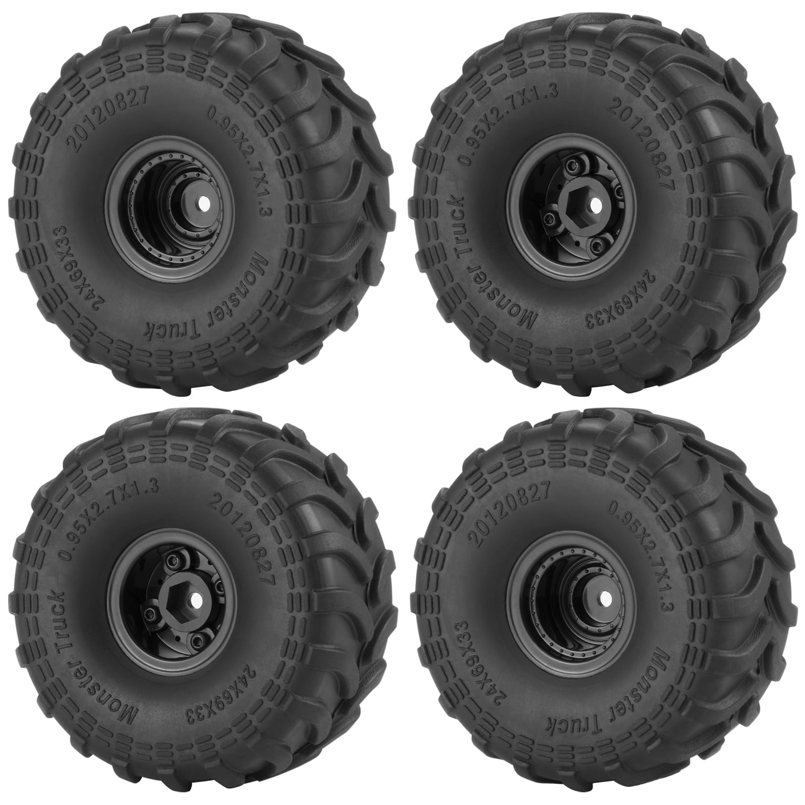Amazon | TRZX 4個 1/24 Axial SCX24 RCクローラーカー用ゴムRC